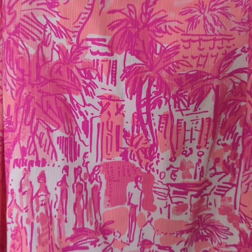 Lilly Pulitzer Simone Shift Mini Dress Cheeky Melon Rule Breakers Size 10 - Picture 6 of 10